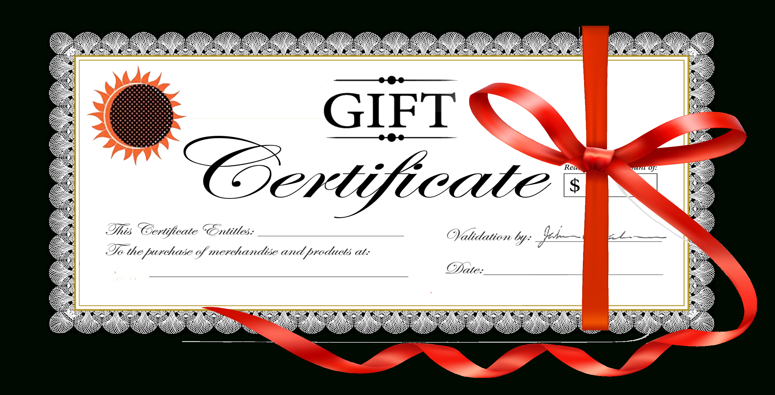 Free Clipart Gift Certificate Intended For Free Christmas Gift Certificate Templates