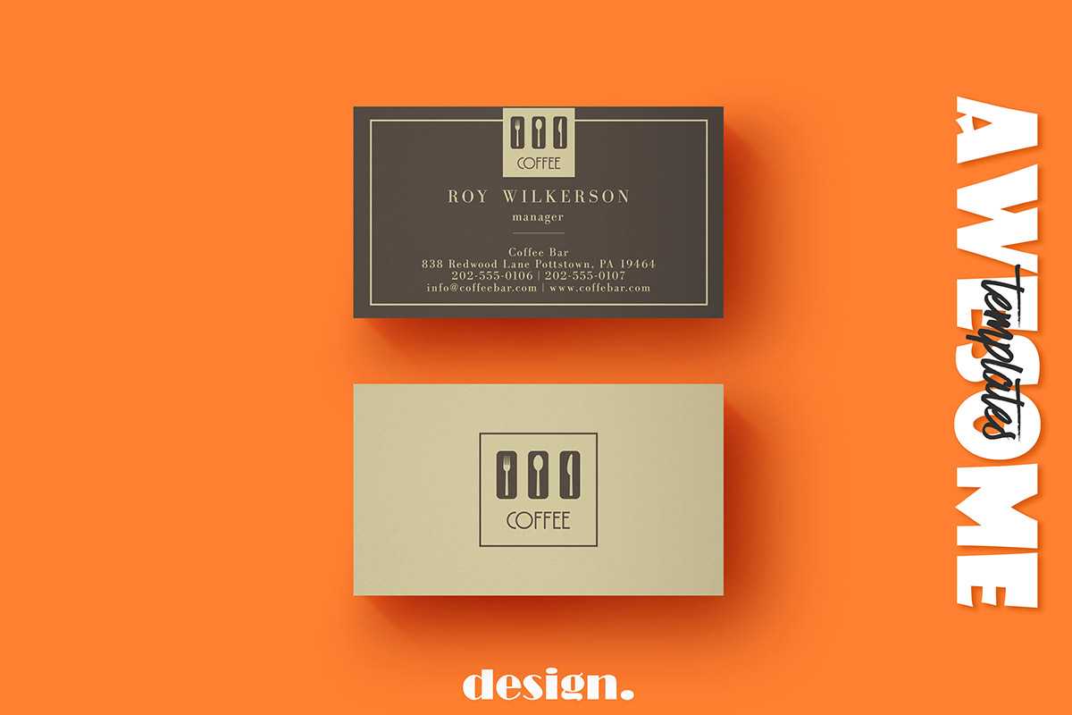 Free Coffee Business Card Template – Creativetacos For Coffee Business Card Template Free