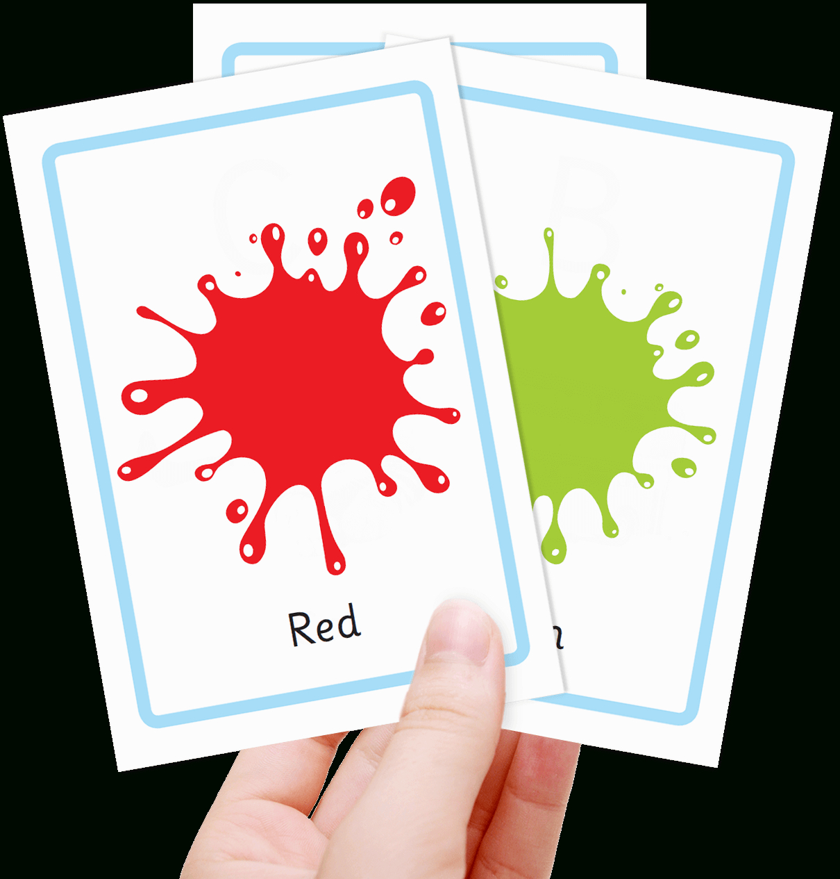 Free Colour Flashcards For Kids – Totcards In Free Printable Flash Cards Template