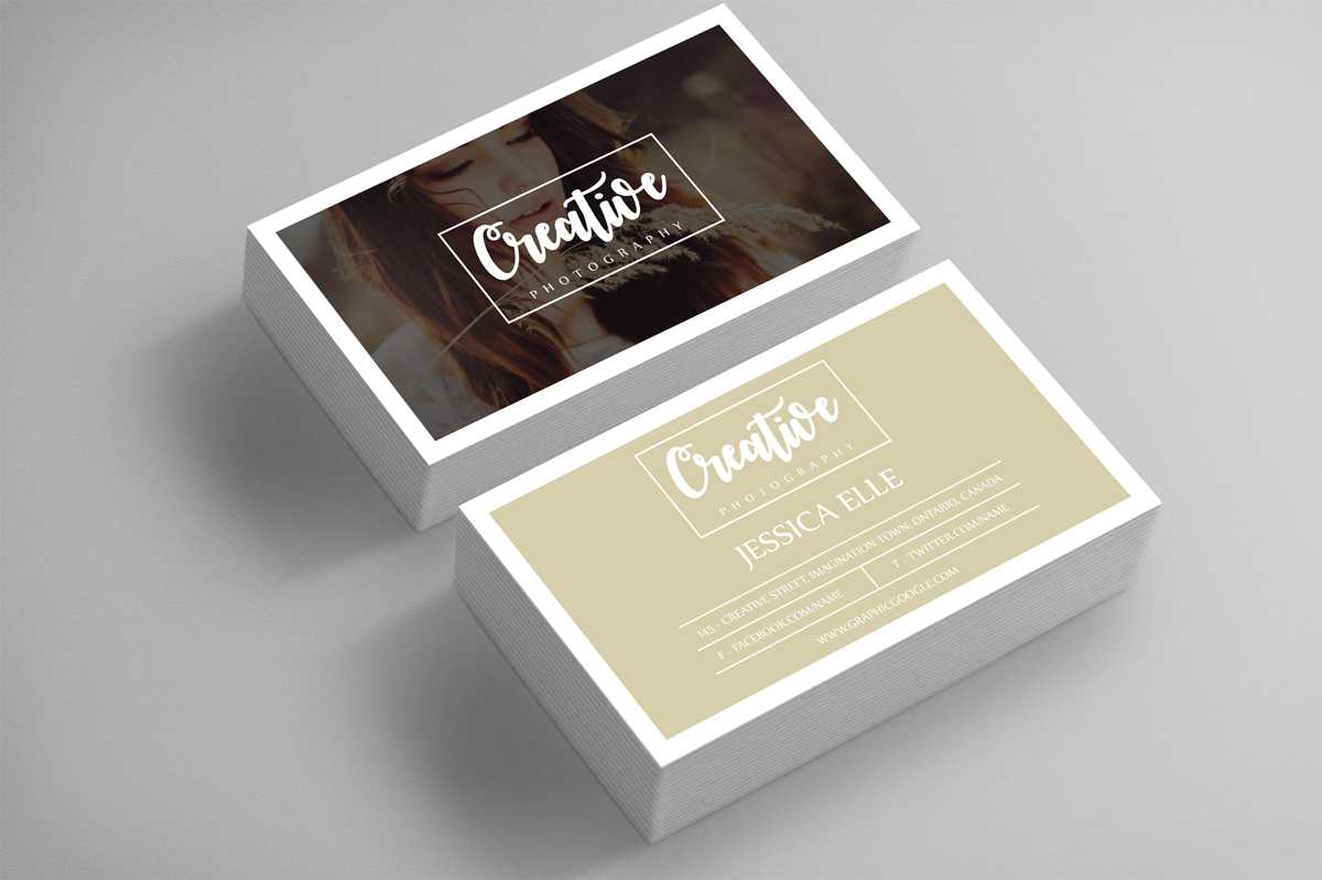 Free Creative Photography Business Card Design Template On Within Free Business Card Templates For Photographers