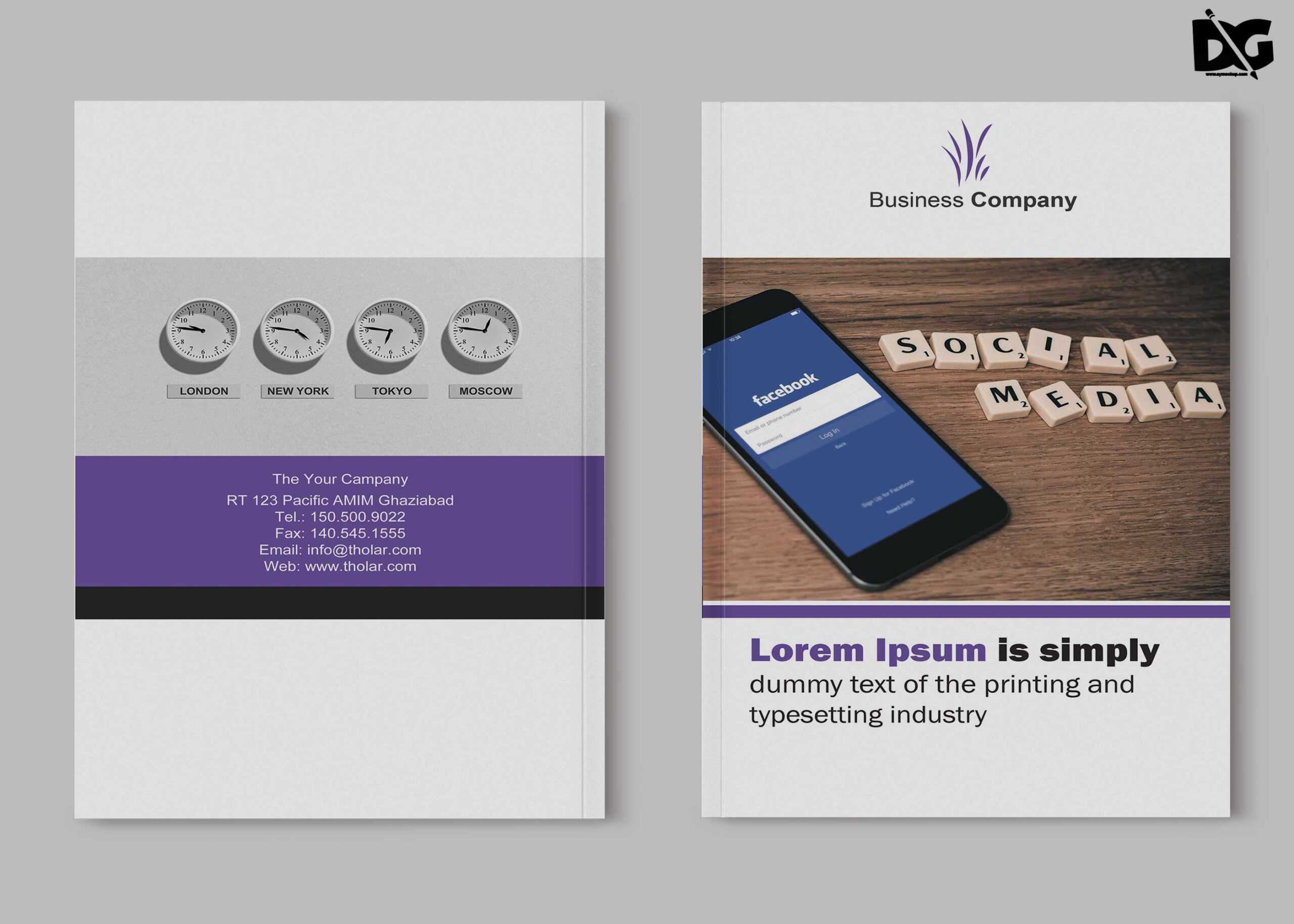 Free Download Bi Fold Social Media Company Brochure Template In Social Media Brochure Template