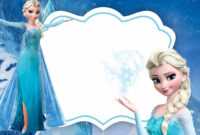 Free Frozen Invitation Template - Printable – Bagvania within Frozen Birthday Card Template