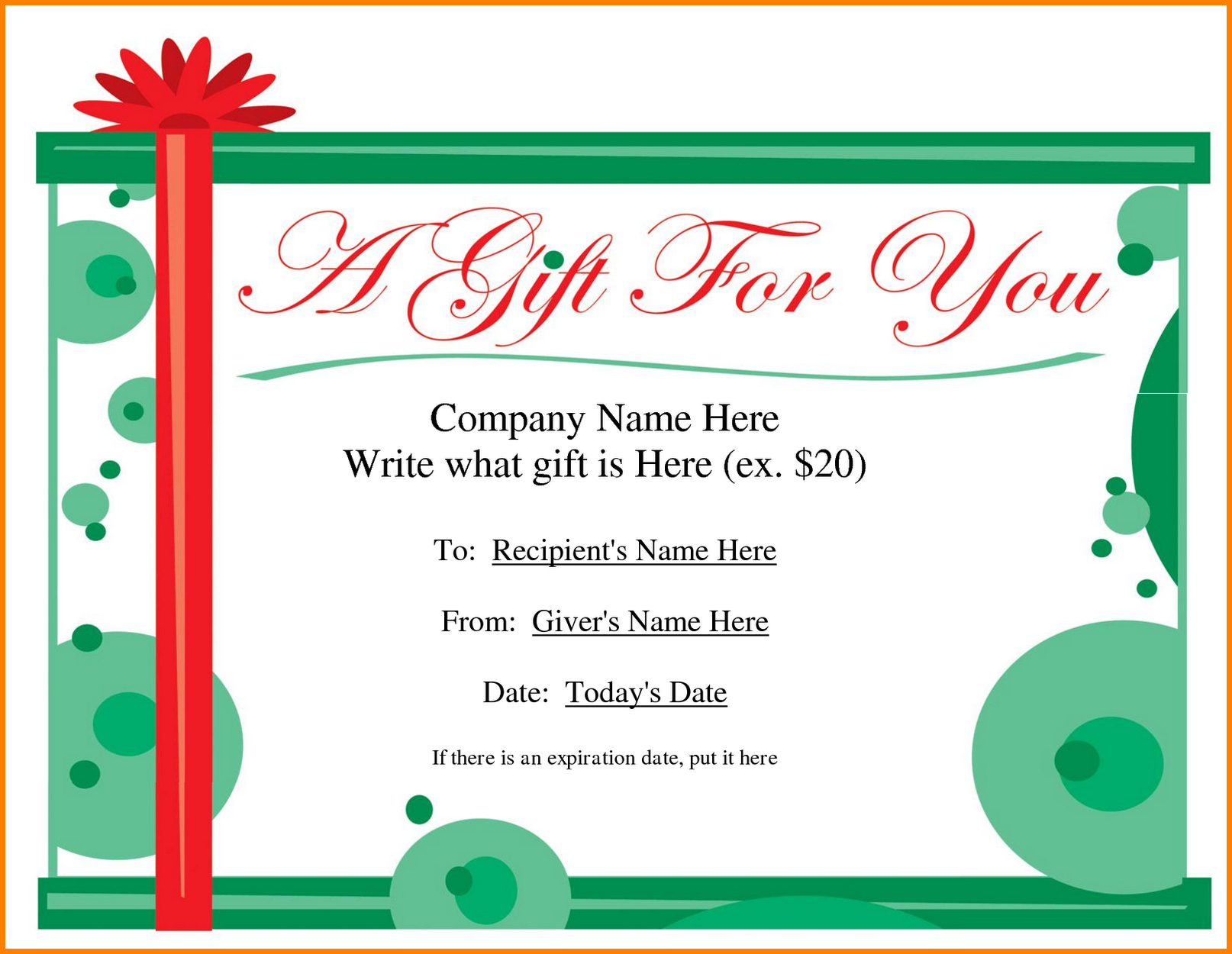Free Gift Certificates Templates – Milas.westernscandinavia In Massage Gift Certificate Template Free Download
