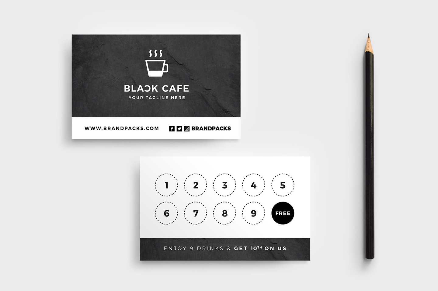 Free Loyalty Card Templates – Psd, Ai & Vector – Brandpacks With Membership Card Template Free