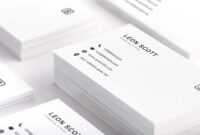 Free Minimal Elegant Business Card Template (Psd) inside Photoshop Name Card Template