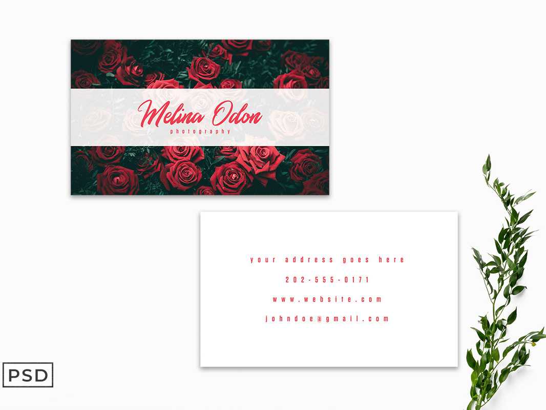 Free Minimal Floral Business Card Templatefaraz Ahmad On Within Free Template Business Cards To Print