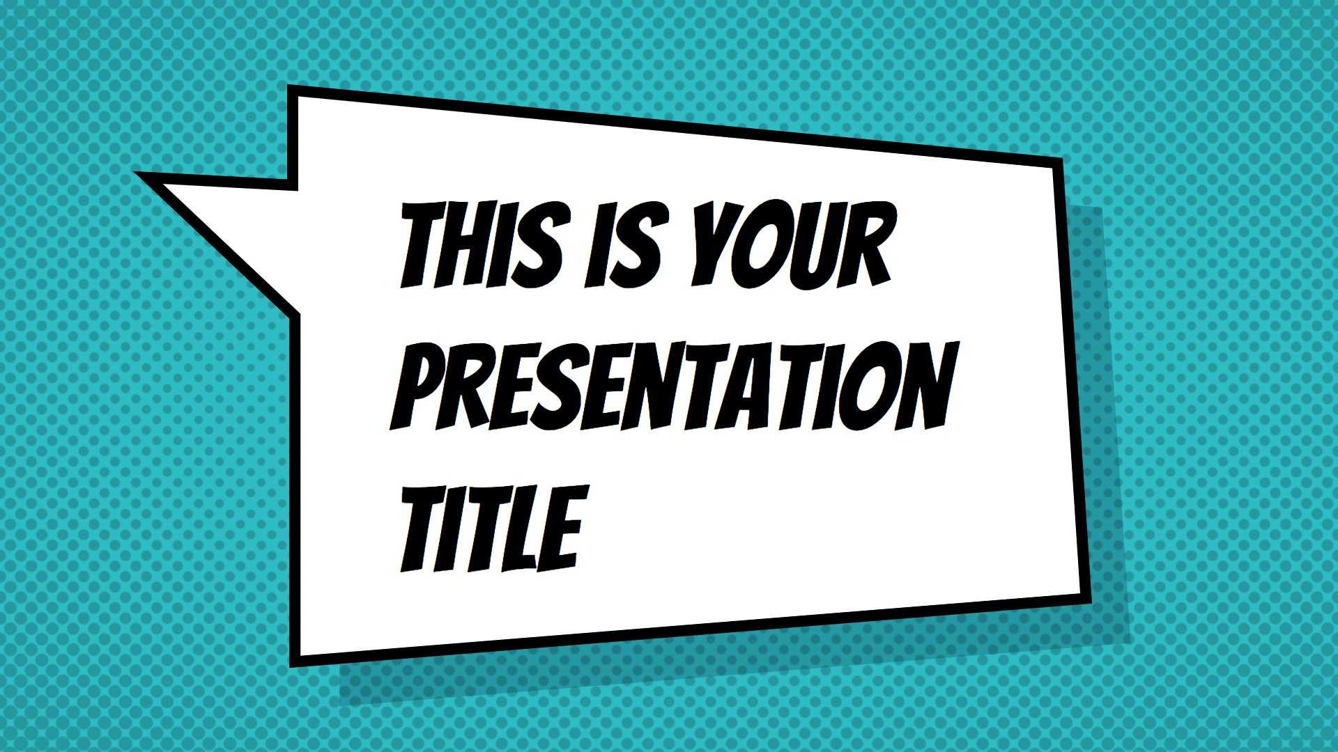Free Powerpoint Template Or Google Slides Theme With With Powerpoint Comic Template