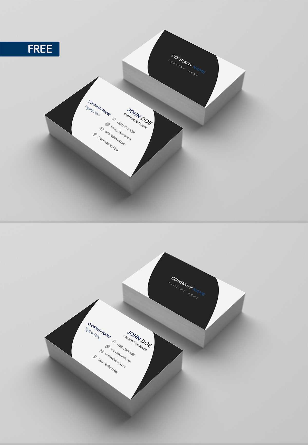 Free Print Design Business Card Template – Creativetacos With Regard To Free Bussiness Card Template
