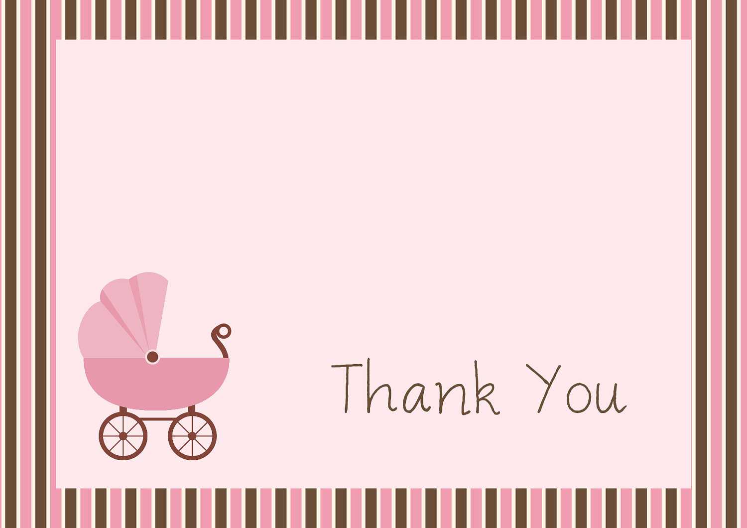 Free Printable Baby Shower Thank You Cardskitty Baby Love Intended For Thank You Card Template For Baby Shower
