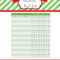 Free Printable Christmas Gift List Template For Christmas Card List Template