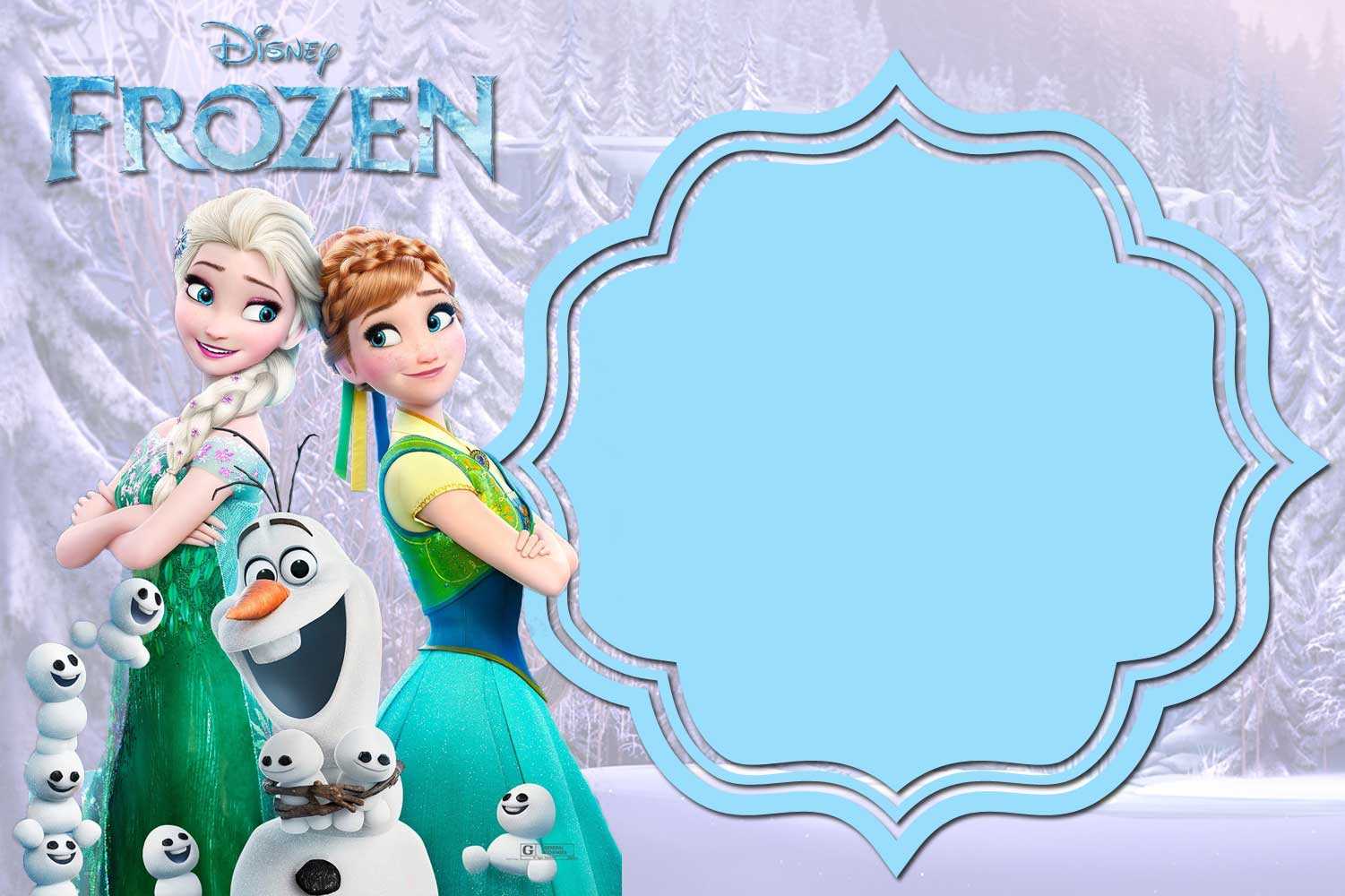 Free Printable Frozen Invitation Templates – Bagvania Within Frozen Birthday Card Template