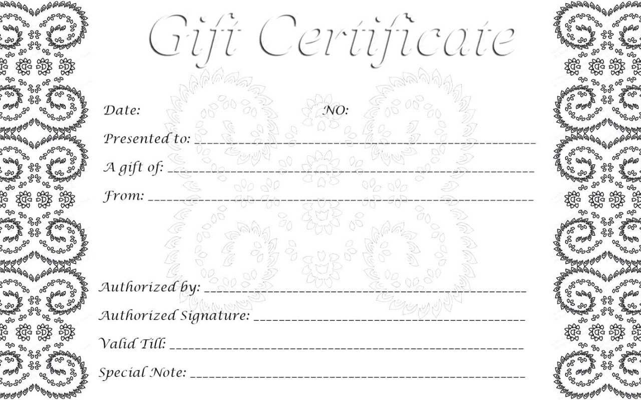 Free Printable Gift Cards | Room Surf Regarding Black And White Gift Certificate Template Free