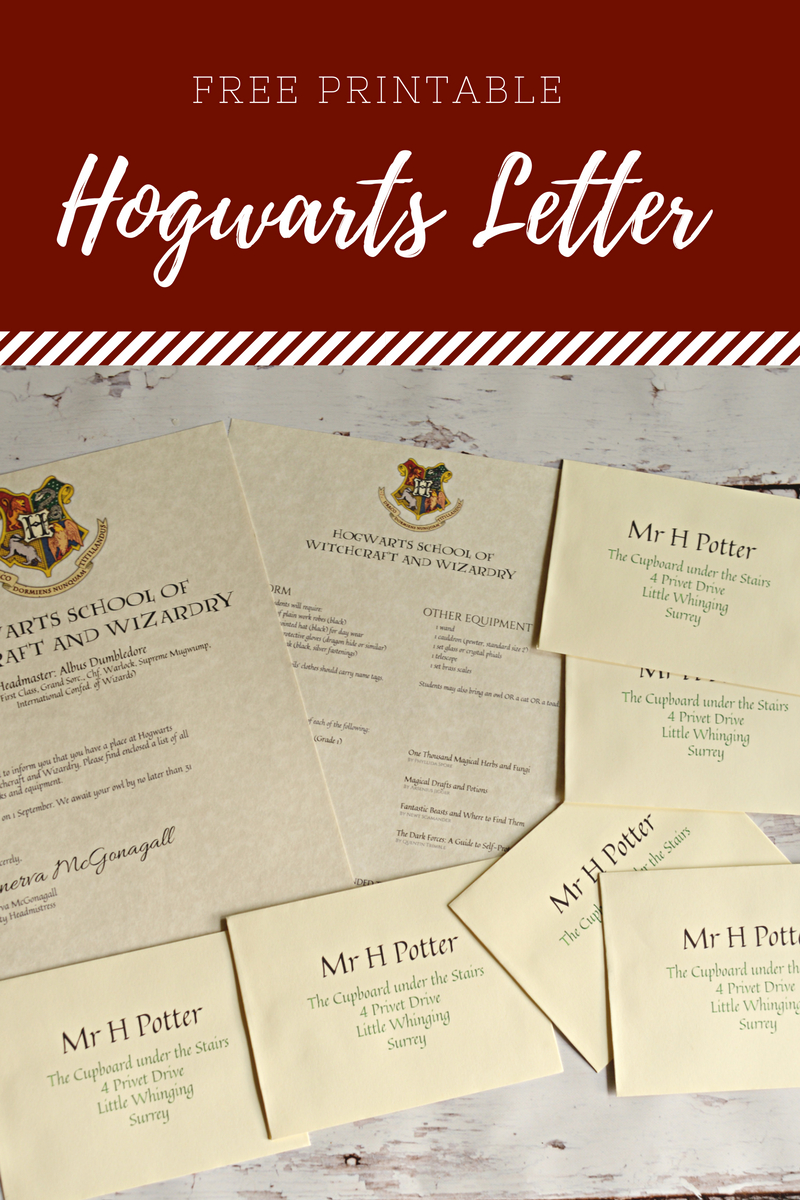 Free Printable Hogwarts Letter – Housewife Eclectic Throughout Harry Potter Certificate Template