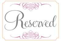 Free Printable Reserved Table Signs Reserved Cards For within Reserved Cards For Tables Templates