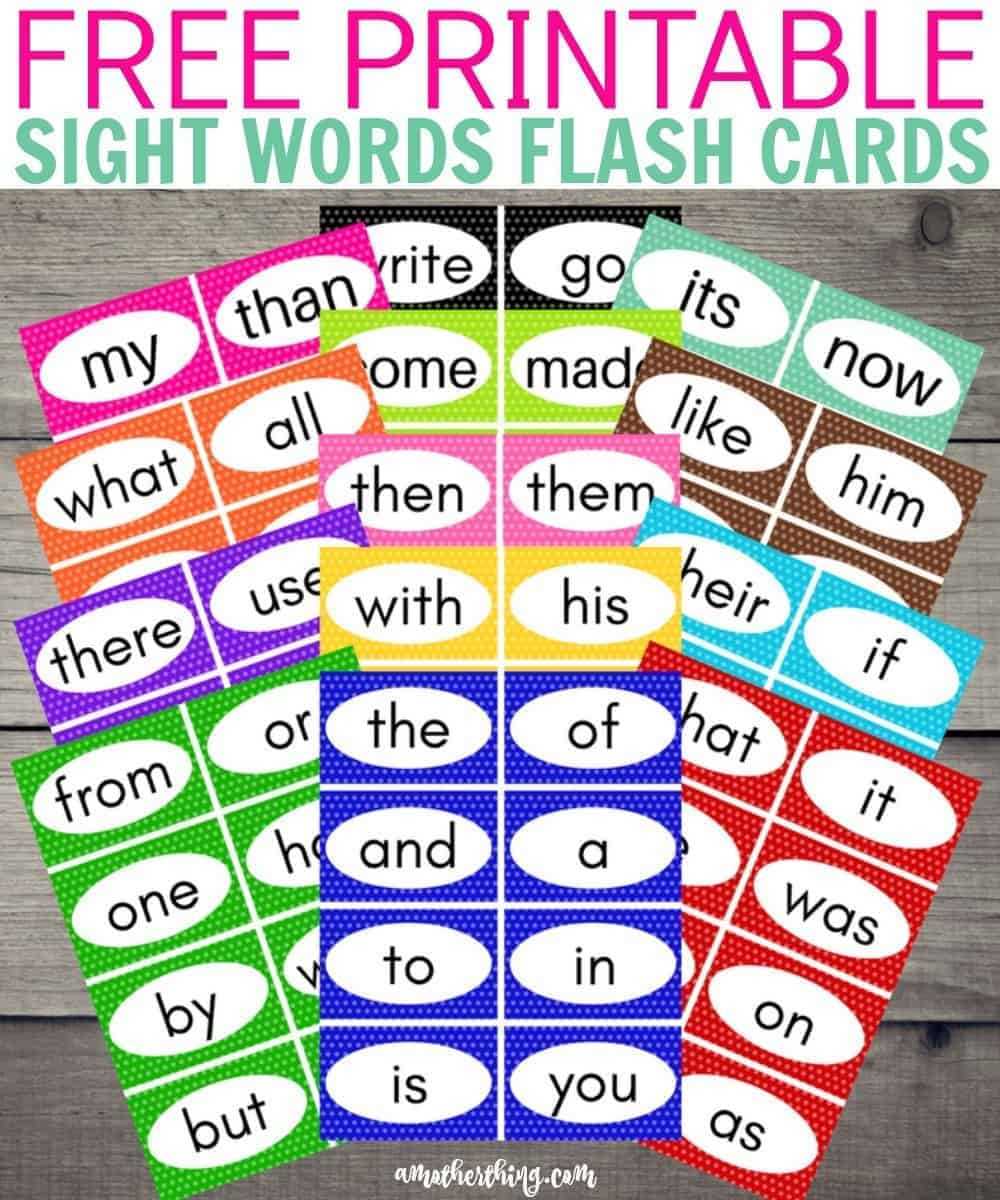 Free Printable Sight Words Flash Cards | It's A Mother Thing Intended For Word Cue Card Template