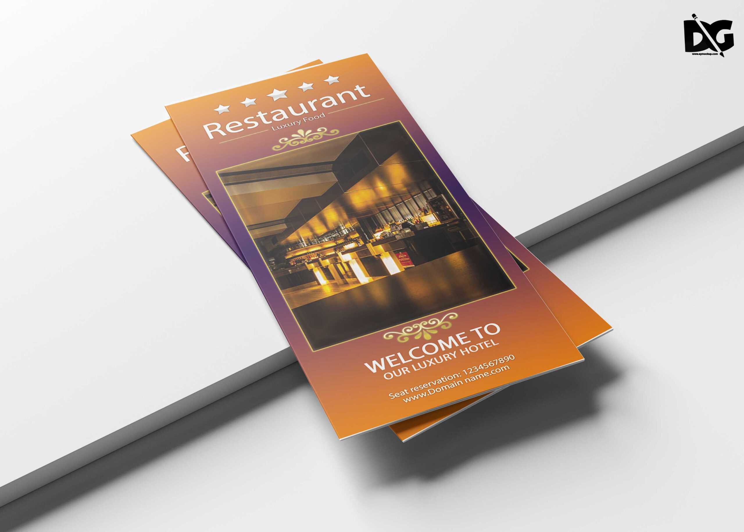 Free Psd Hotel Tri Fold Brochure Template | Free Psd Mockup Inside Welcome Brochure Template