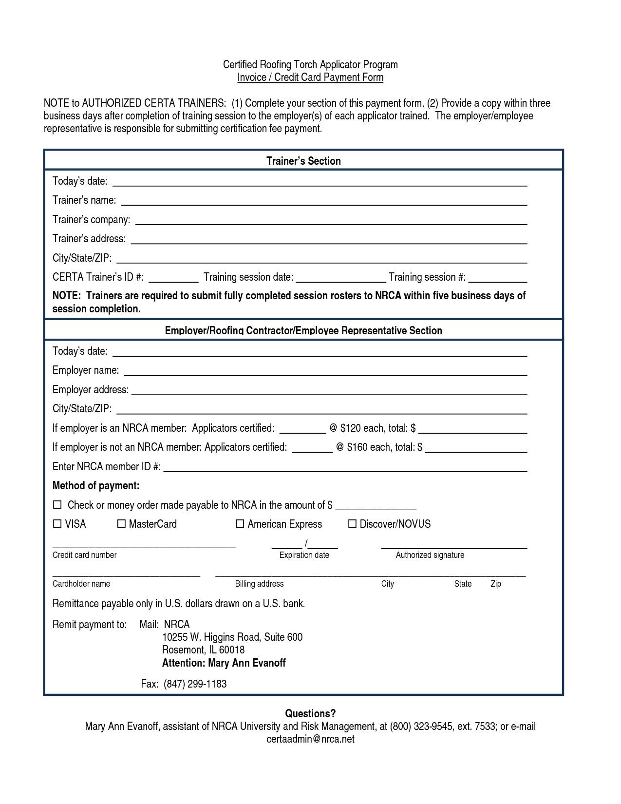 Free Roof Certification Template Form Download Monster Regarding Roof Certification Template