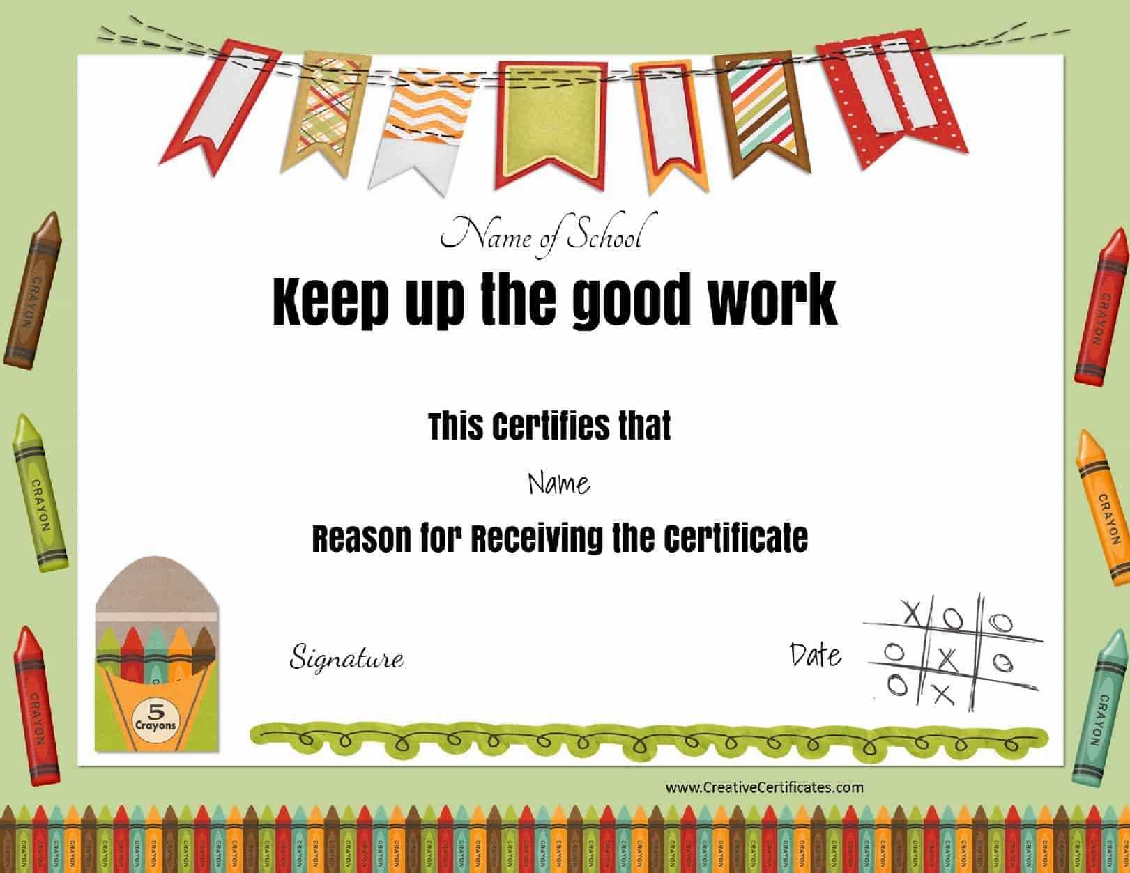 Free School Certificates & Awards Intended For Best Teacher Certificate Templates Free