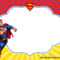 Free Superhero Superman Birthday Invitation Templates – Bagvania regarding Superhero Birthday Card Template