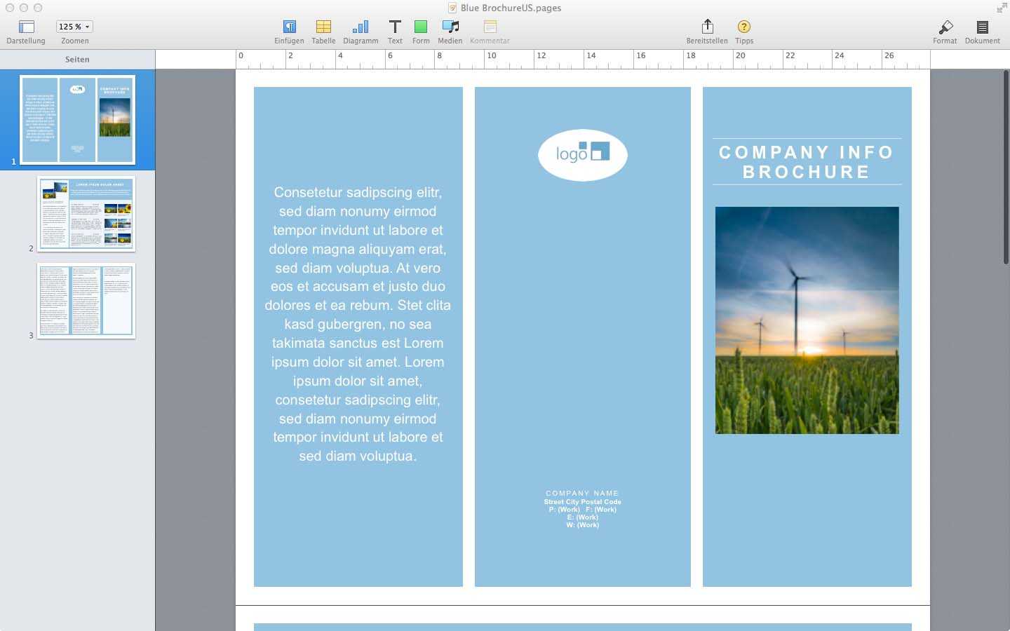 Free Templates For Pages – Milas.westernscandinavia With Regard To Mac Brochure Templates