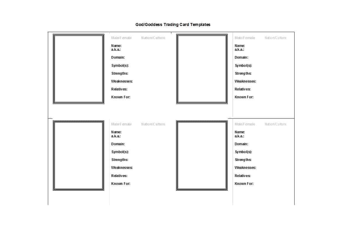 Free Trading Card Template – Milas.westernscandinavia With Regard To Playing Card Template Illustrator