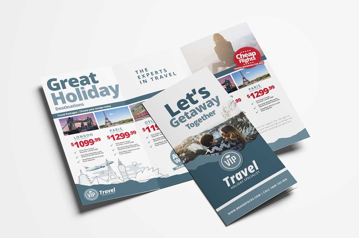Free Travel Agency Poster & Brochure Template In Psd, Ai Regarding Travel And Tourism Brochure Templates Free
