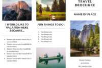 Free Travel Brochure Templates &amp; Examples [8 Free Templates] for Travel Brochure Template For Students