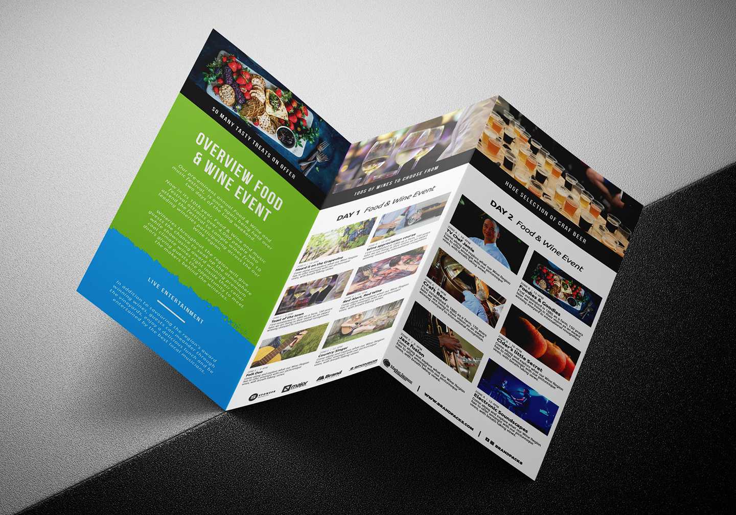 Free Tri Fold Brochure Template For Events & Festivals – Psd Throughout Brochure Psd Template 3 Fold