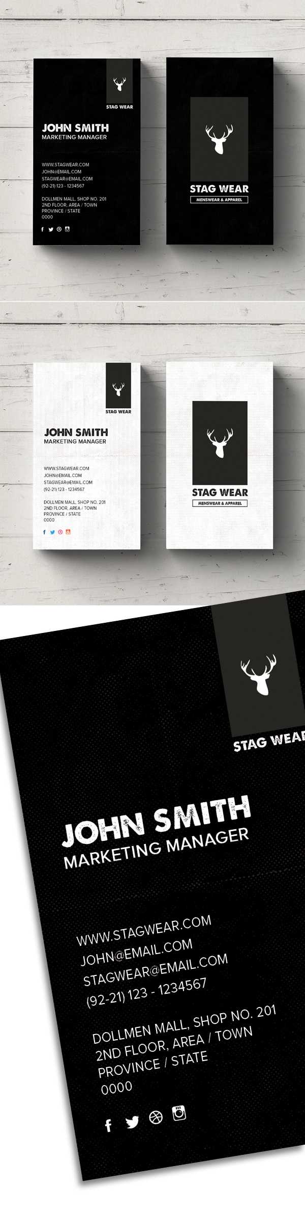 Freebie – Vertical Business Card Psd Template | Freebies Intended For Photoshop Business Card Template With Bleed