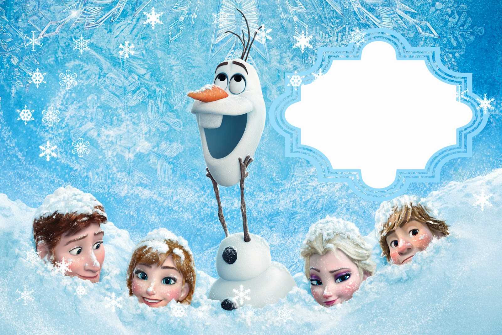 Frozen: Free Printable Cards Or Party Invitations. – Oh My With Frozen Birthday Card Template