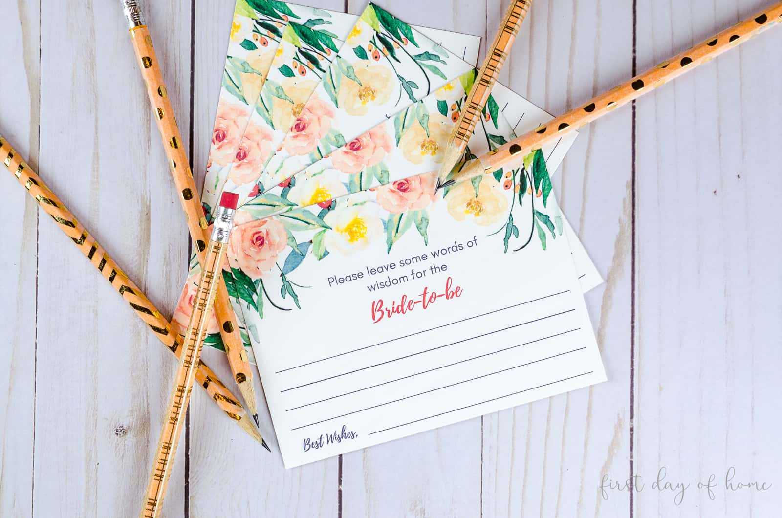 Get Diy Advice Cards For A Wedding {Free Download} With Marriage Advice Cards Templates