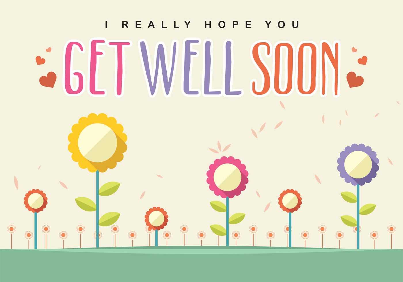 Get Well Soon Card Vector – Download Free Vectors, Clipart With Get Well Card Template