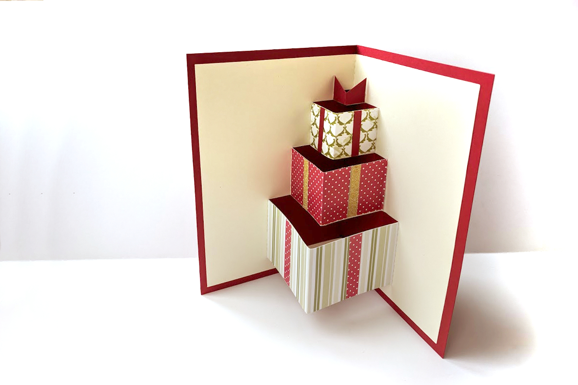 Gift Box Pop Up Card Svg & Pdf Design Inside Pop Up Card Box Template