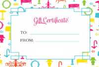 Gift Certificate Template For Kids Blanks | Loving Printable for Kids Gift Certificate Template