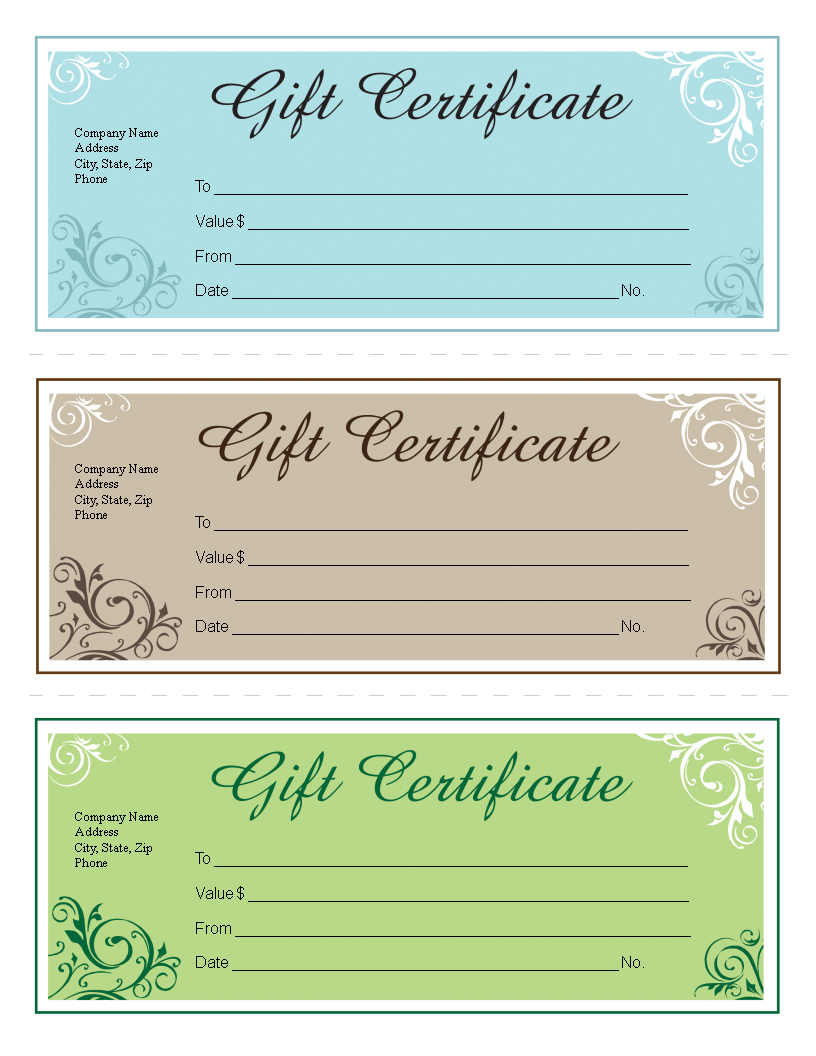 Gift Certificate Template Free Editable | Templates At Throughout Microsoft Gift Certificate Template Free Word