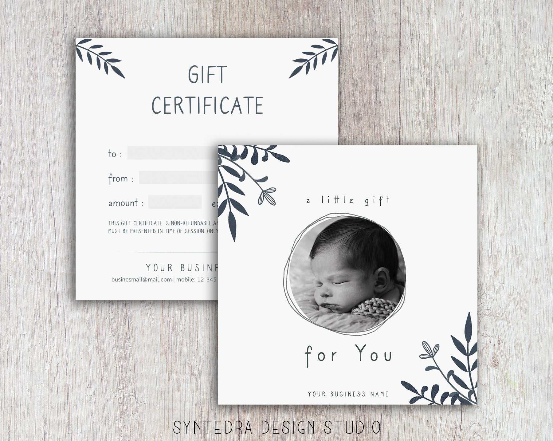 Gift Certificate Template, Gift Voucher Template, Photography Voucher  Template, Minimal Voucher Template Regarding Photoshoot Gift Certificate Template