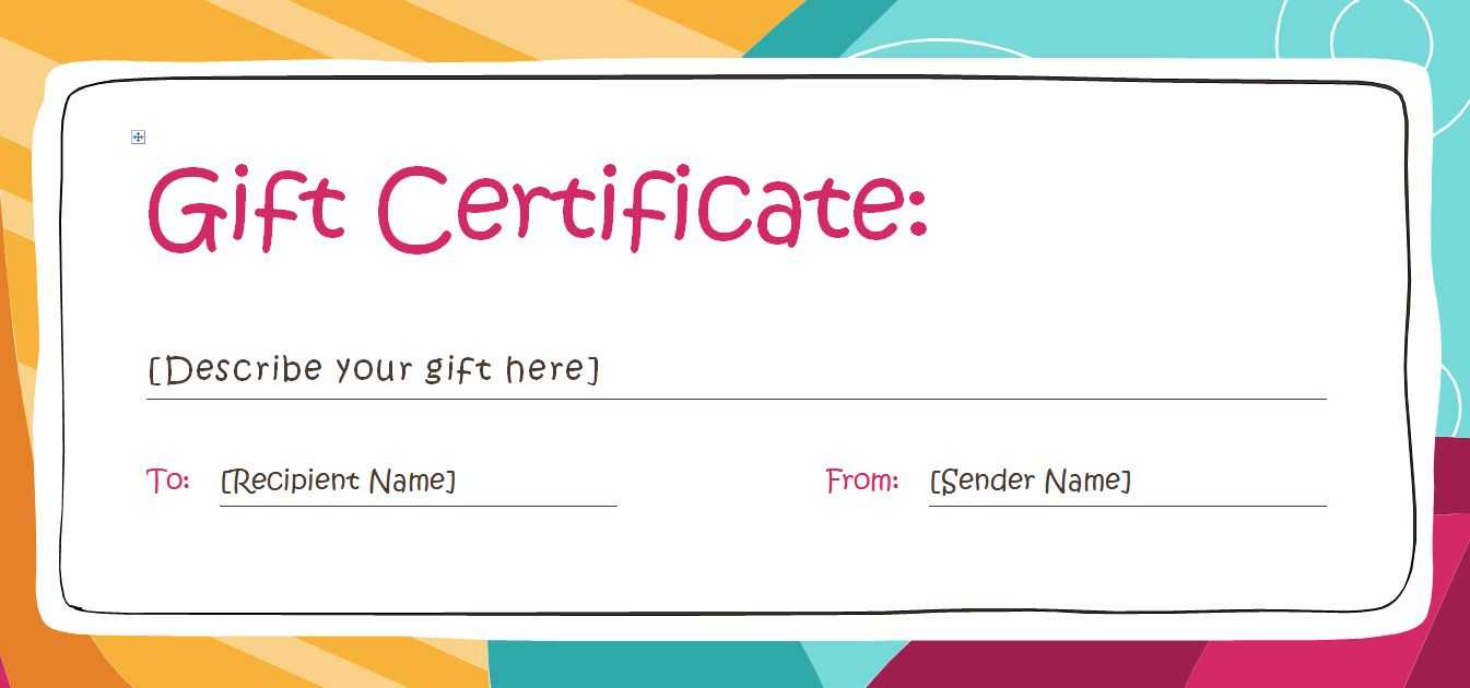 Gift Certificate Template Word - Milas.westernscandinavia For Microsoft Gift Certificate Template Free Word
