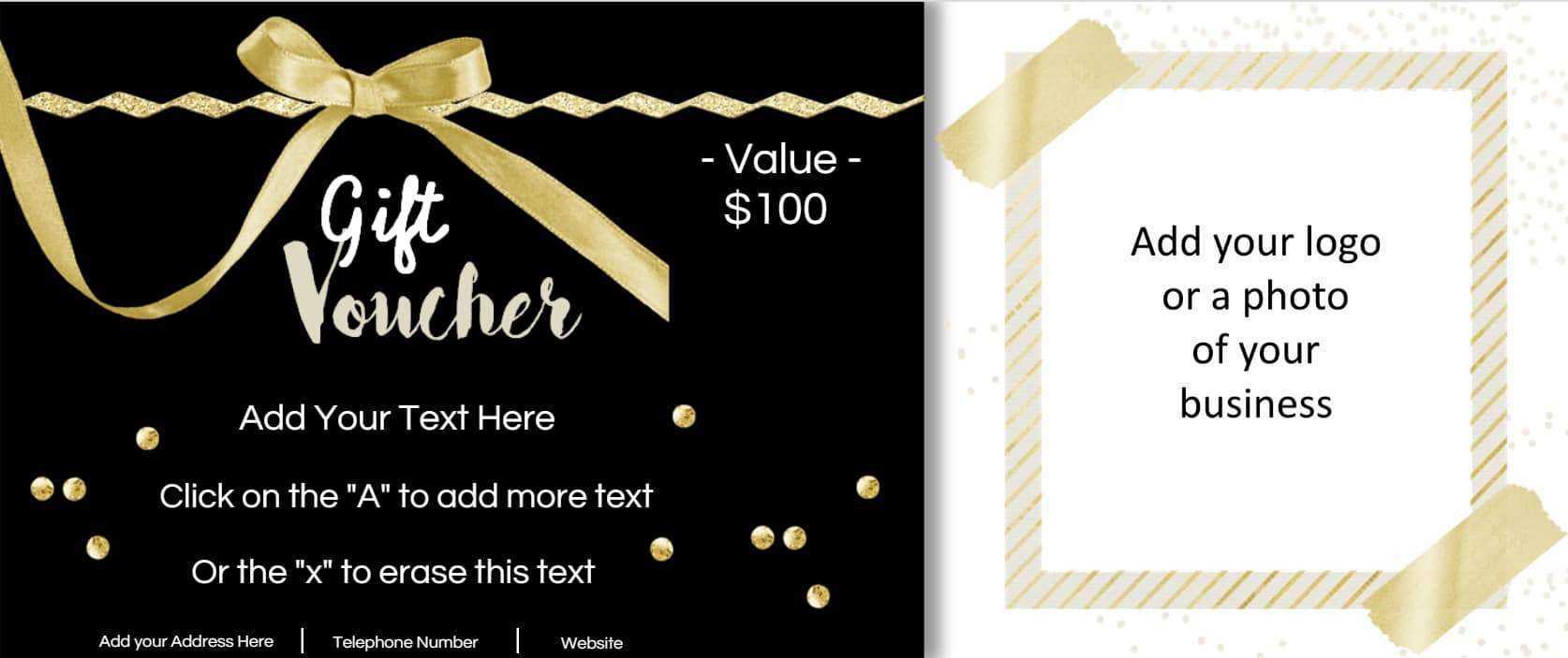 Gift Vouchers Throughout Custom Gift Certificate Template