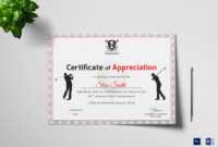 Golf Appreciation Certificate Template intended for Golf Certificate Templates For Word