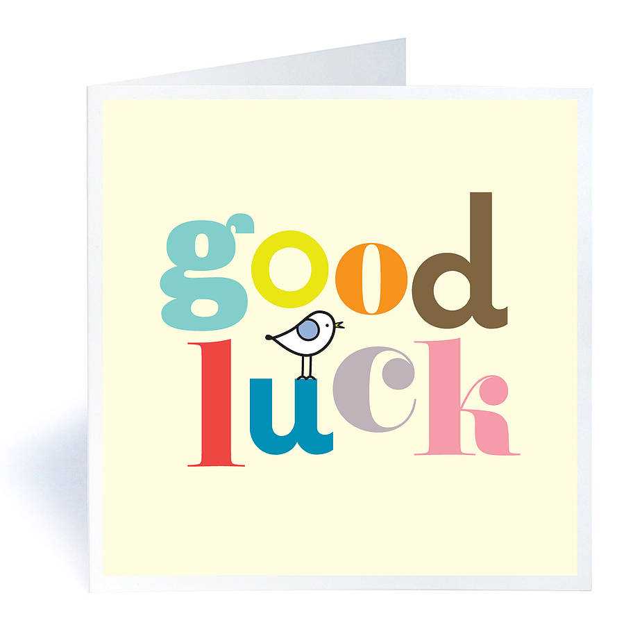 Good Luck Cards Templates Free - Clipart Best With Good Luck Card Template