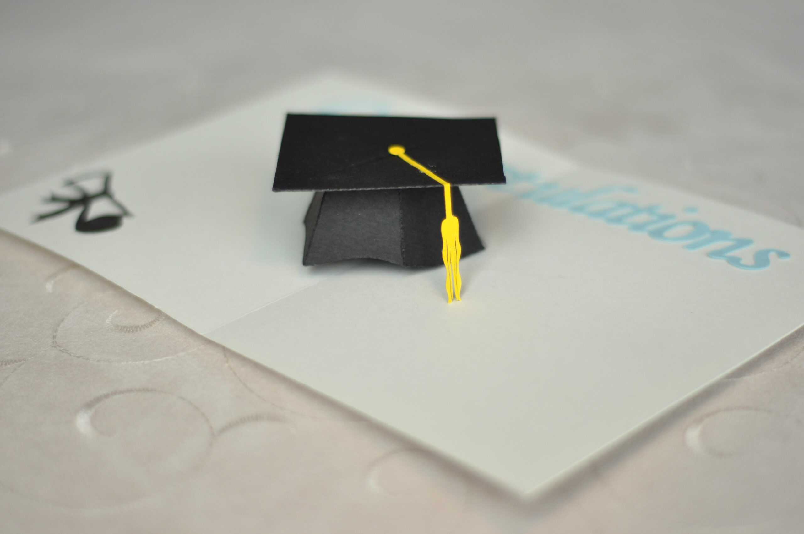 Graduation Pop Up Card: 3D Cap Tutorial – Creative Pop Up Cards For Graduation Pop Up Card Template