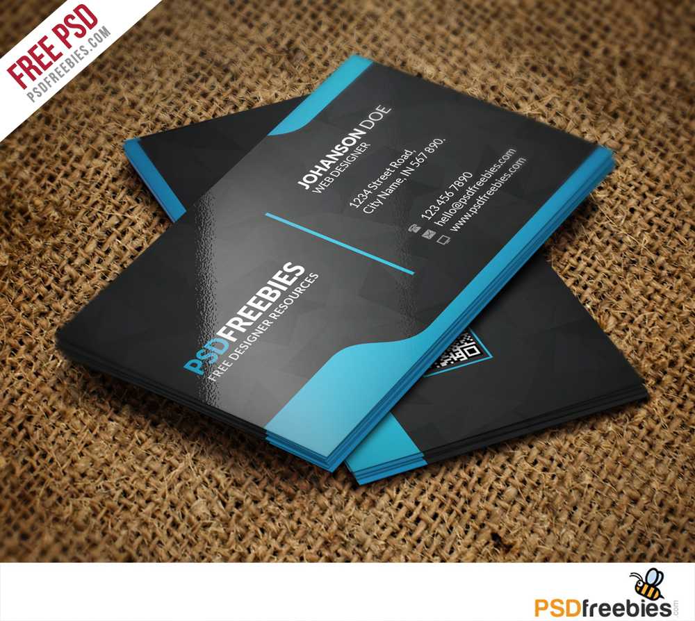 Graphic Designer Business Card Template Free Psd For Photoshop Name Card Template