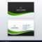 Green Business Card Professional Design Template Inside Professional Business Card Templates Free Download