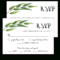 Greenery Wedding Rsvp Cards Template – Re1 In Template For Rsvp Cards For Wedding