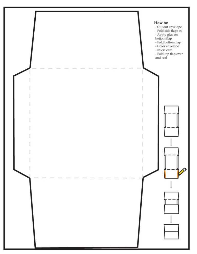 Greeting Card Envelope Templates – Milas.westernscandinavia With Fold ...