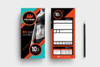 Gym / Fitness Dl Rack Card Template In Psd, Ai &amp; Vector for Dl Card Template