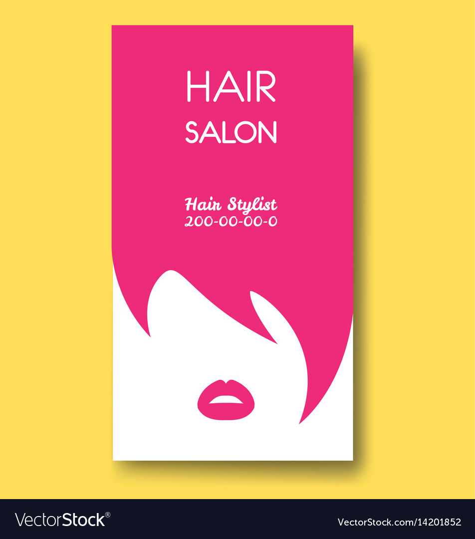 Hair Salon Business Card Templates With Pink Hair With Regard To Hair Salon Business Card Template
