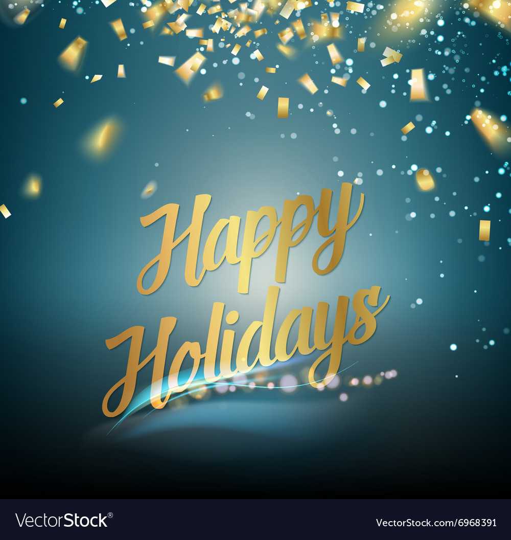 Happy Holidays Card Inside Happy Holidays Card Template