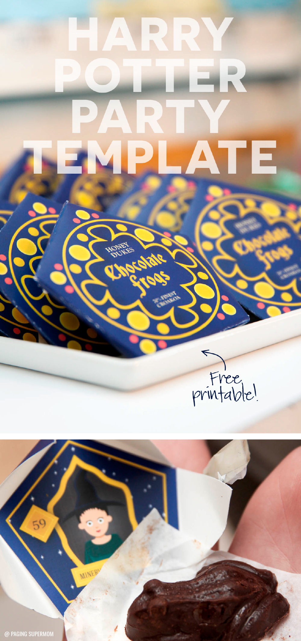 Harry Potter Chocolate Frogs – Free Printable Template For With Regard To Chocolate Frog Card Template