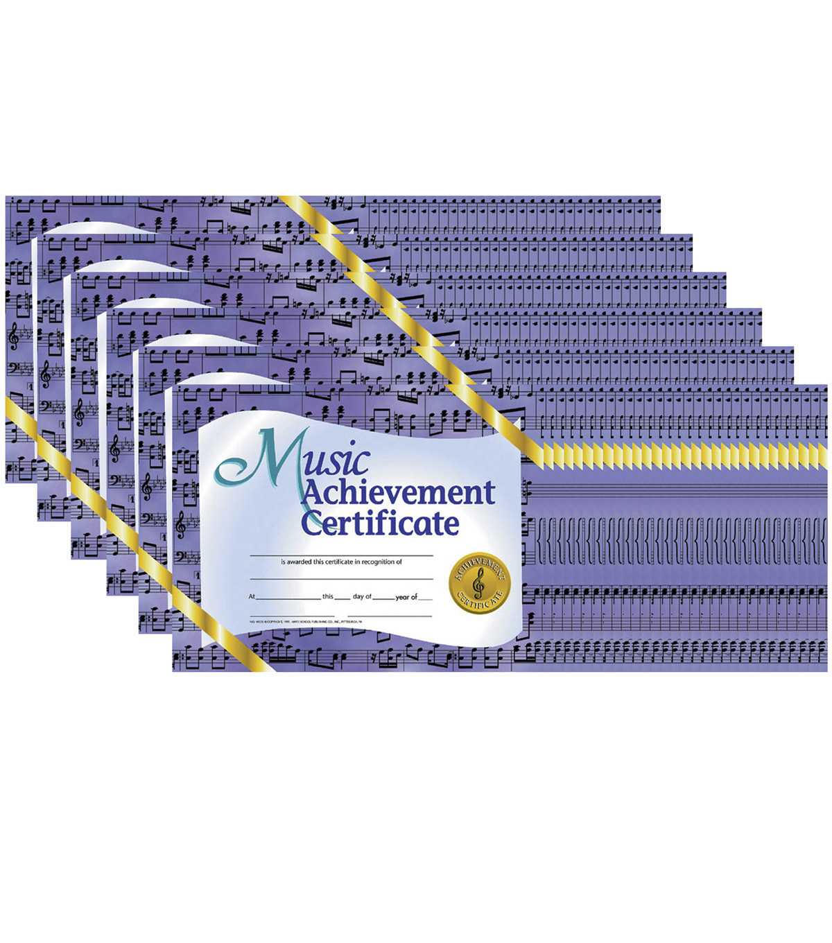 Hayes Music Achievement Certificate, 30 Per Pack, 6 Packs Within Hayes Certificate Templates